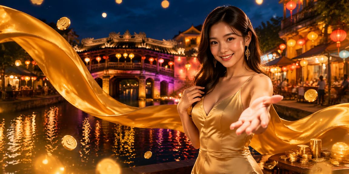 Phố đêm Hội An minh họa khu vực thông tin ưu đãi và voucher cho thành viên