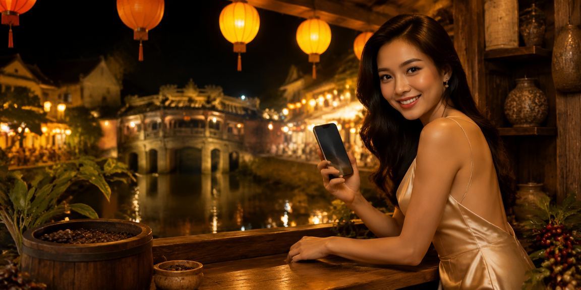Cà phê Việt tại Hội An minh họa trải nghiệm đọc thông tin hsk4 trong thời gian nghỉ